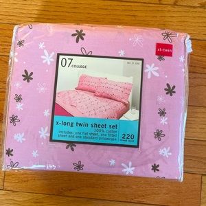 Pink & Brown Twin size Bed set